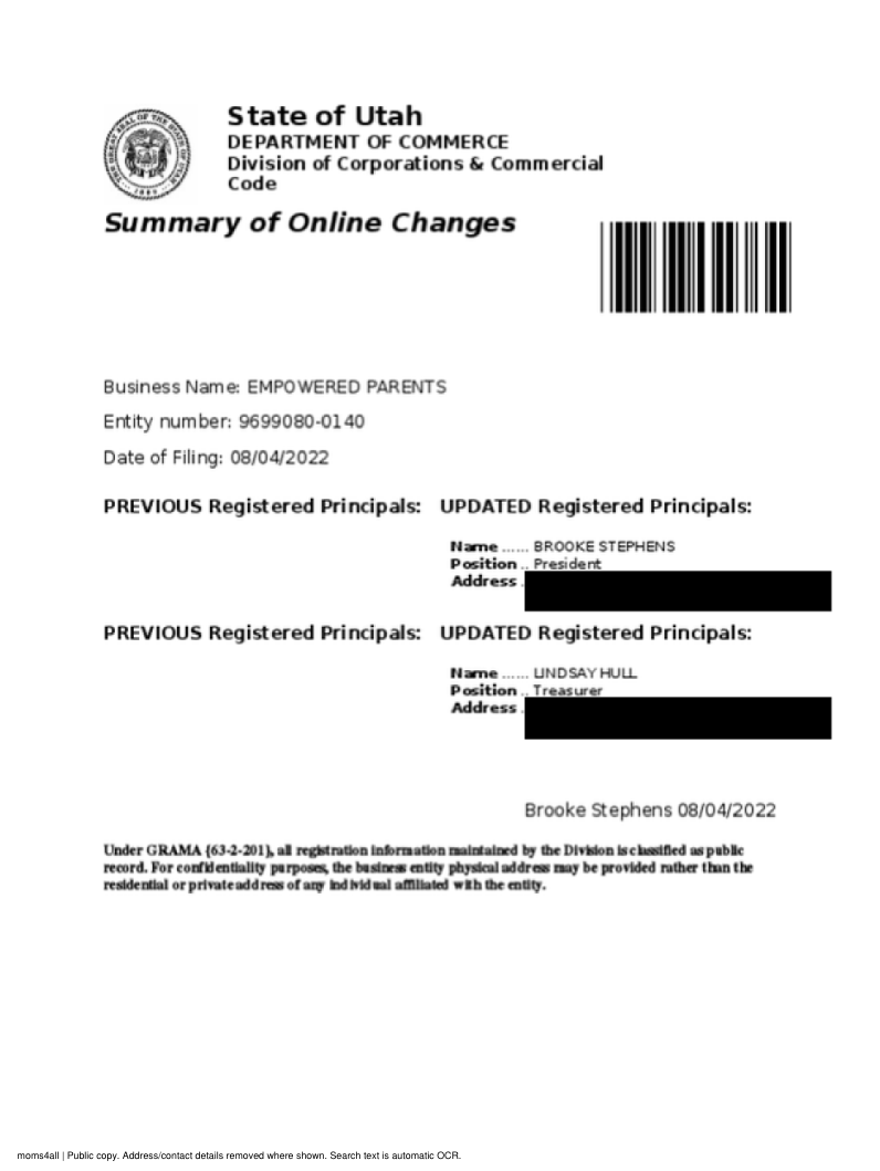 August 4 officer filing · PDF — record page 1