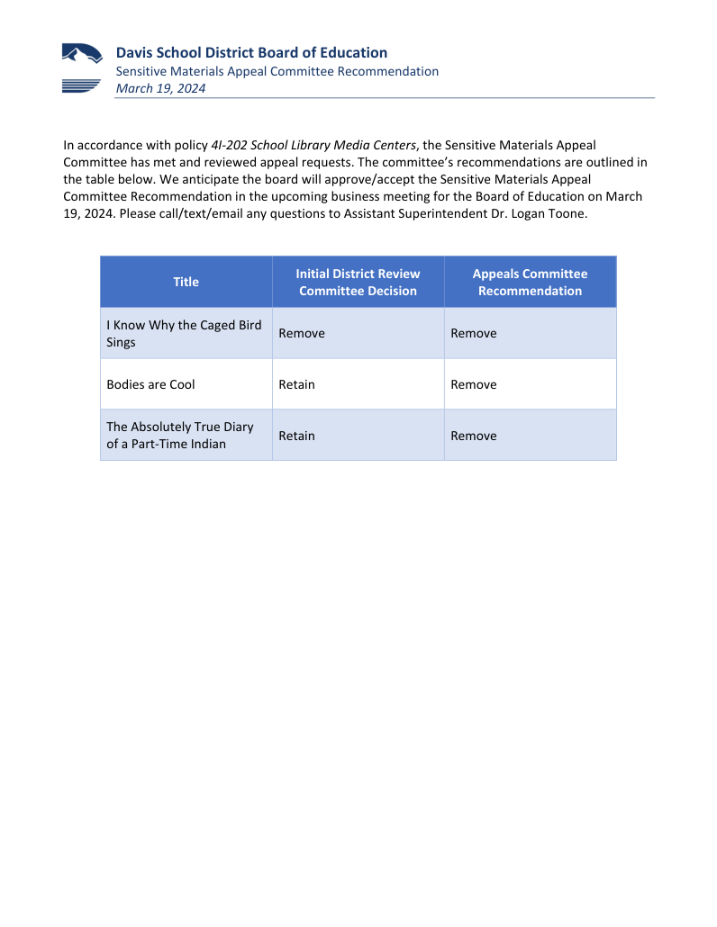 Davis appeal recommendations · PDF — record page 1