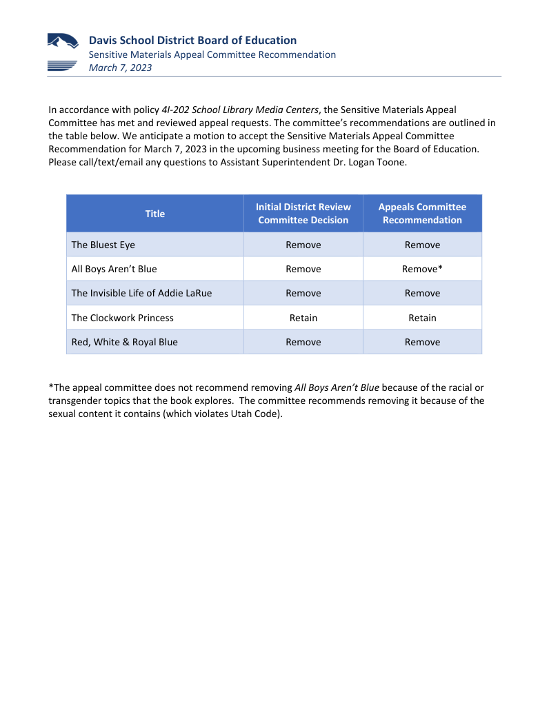 Davis appeal recommendations · PDF — record page 1