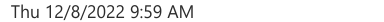 Message header says Thursday December 8, 2022 at 9:59 AM.