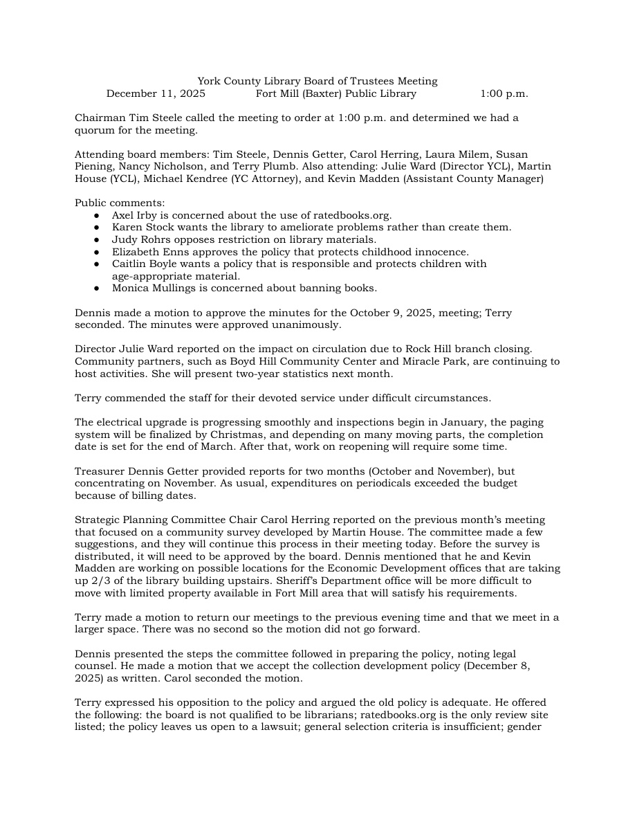 Board vote and discussion · PDF, page 1