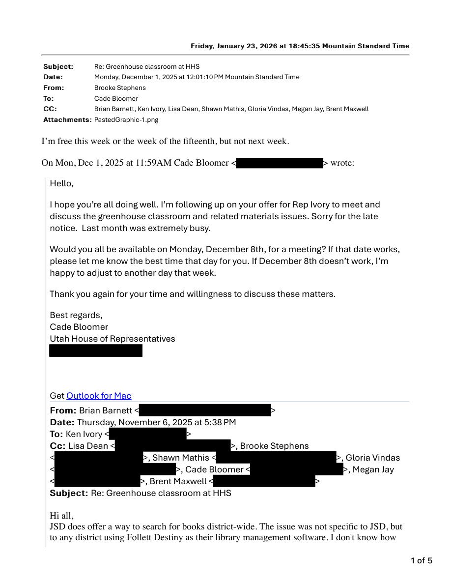 Original record for “Staff attempts to arrange a meeting”. The event text describes the relevant passage.