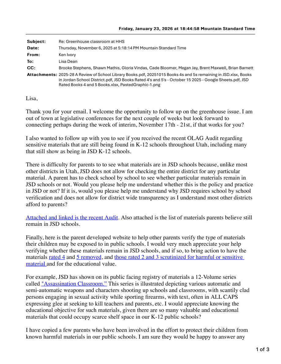 Original record for “Ivory forwards the list and audit to Jordan leadership”. The event text describes the relevant passage.