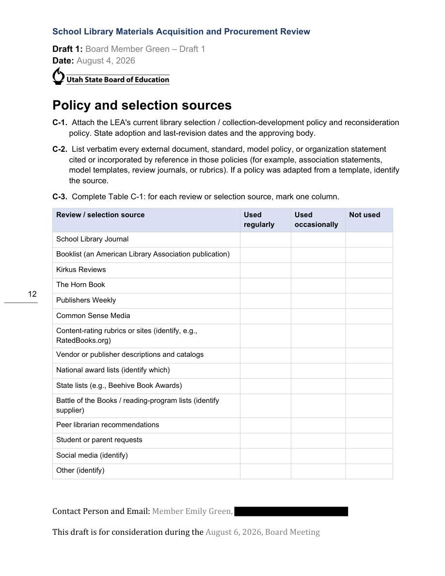 August 5, 2026: Survey addendum · PDF · page 12, page 12